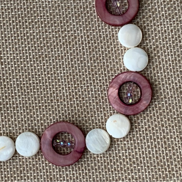 24 Inch Pink/White Fashion Beaded  Necklace - Picture 9 of 15